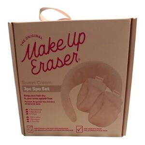 The Original MakeUp Eraser Drip Eraser 3pc Spa Set in the color Sweet Cream NIB